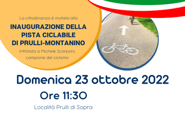 inaugurazione pista ciclabile prulli montanino