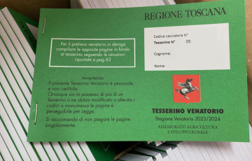 tesserino venatorio 2023 2024